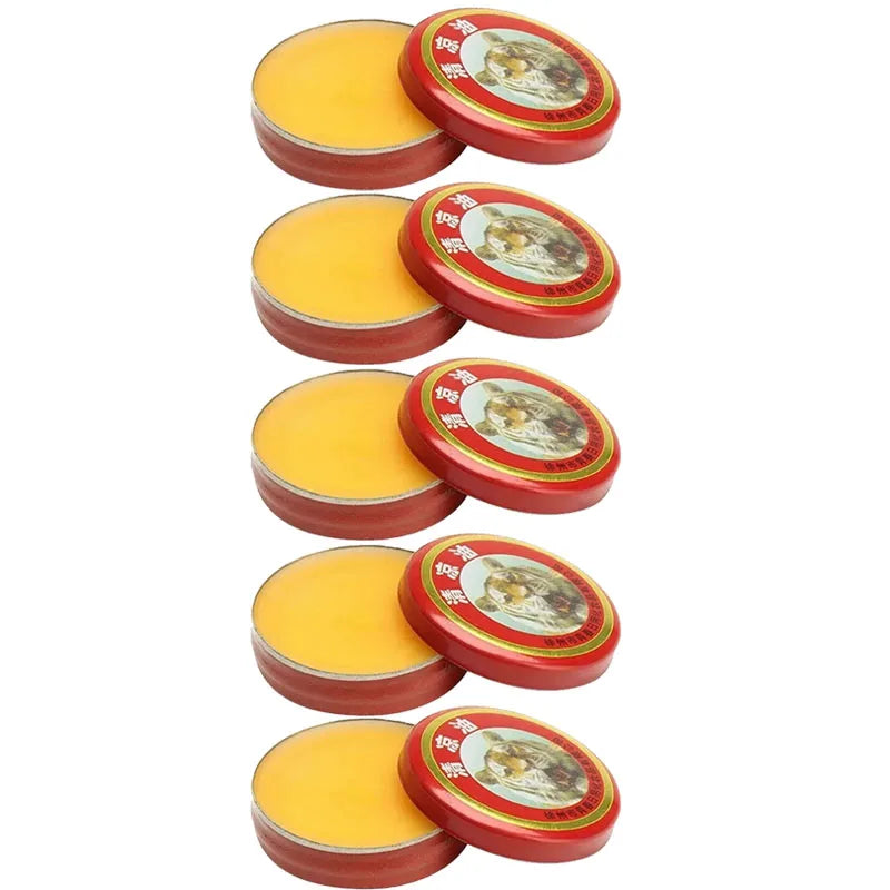 Tiger Balm Solid Stick – Cooling Herbal Essential Oil Balm 5 Pc