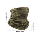 UV Protection Neck Gaiter – Camo Face Bandana for Men UV Neck Gaiter Zpaxo Green