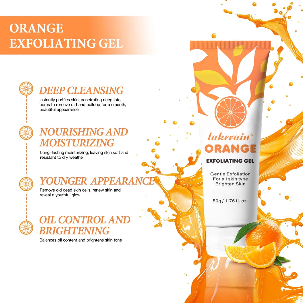 Lakerain Exfoliating Gel – Brightening Face Scrub 50g Exfoliating Face Scrub Zpaxo