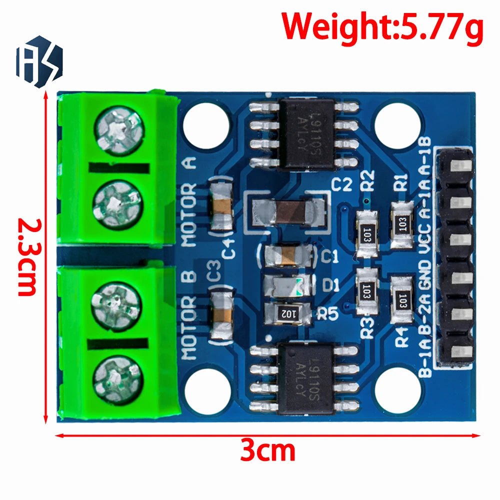 L9110S H-bridge Motor Driver Module Dual DC Stepper Controller Board Zpaxo