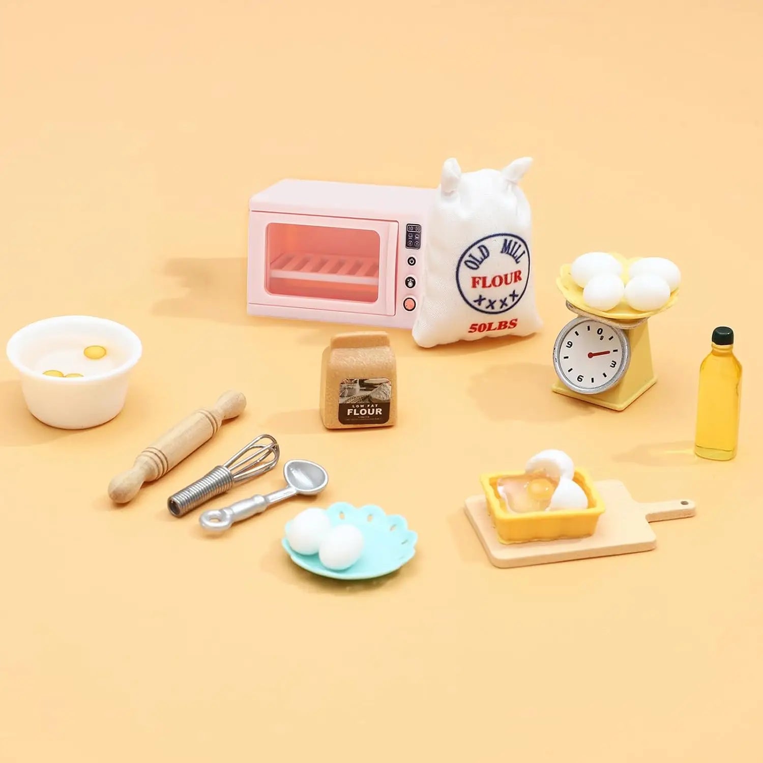 Miniature Dollhouse Kitchen Accessories Realistic Play Food Toys Tiny