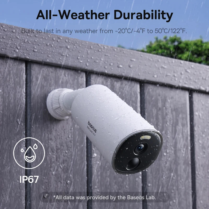 Baseus Security B1 Outdoor Camera 2K Wireless Wifi Protection System