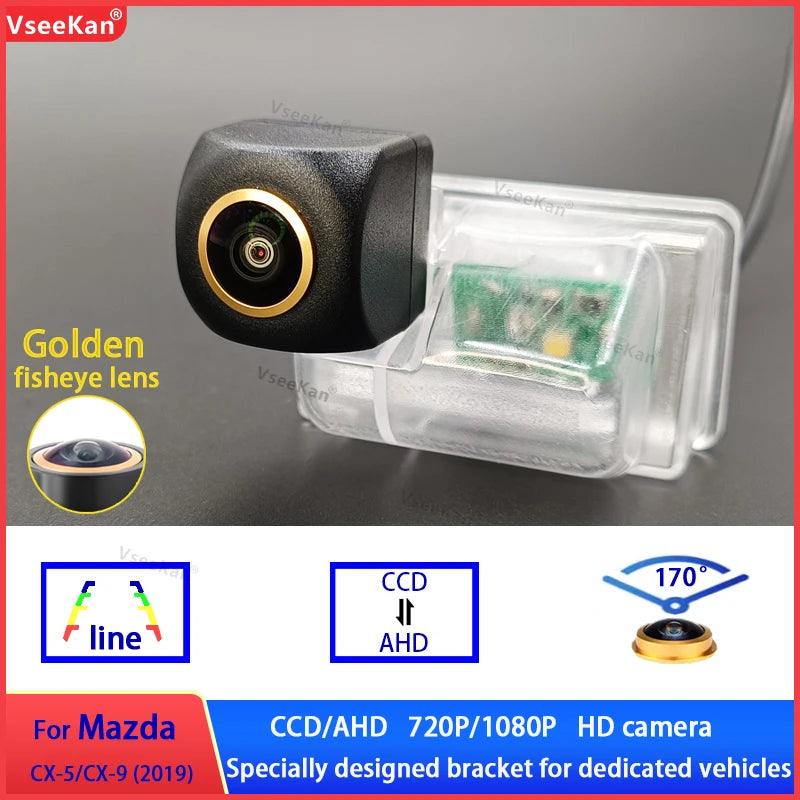 170 Degree AHD 1080P CVBS Reverse Backup Rear View Camera Mazda CX-5
