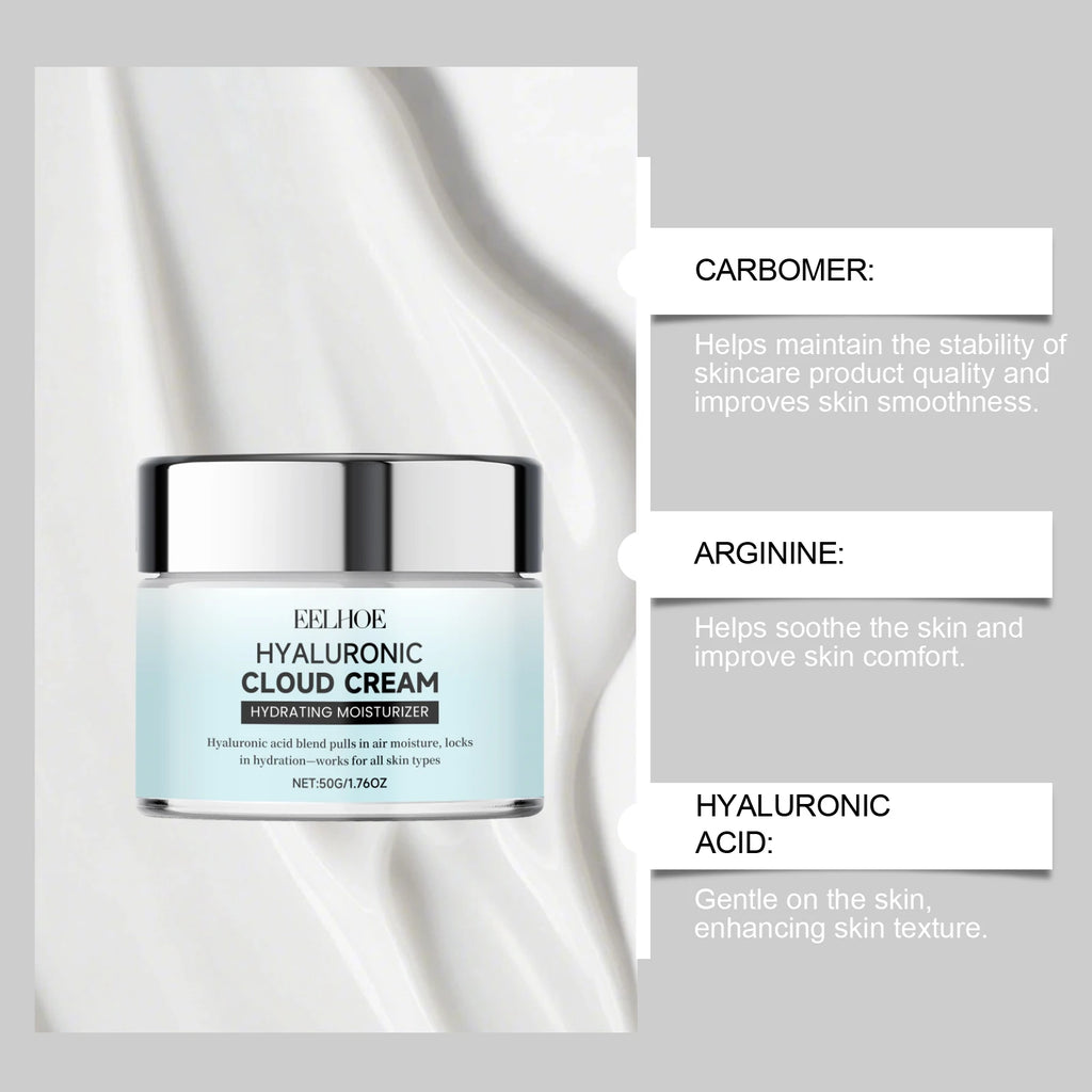 Eelhoe Hyaluronic Cloud Cream – 24H Hydrating Face Primer Hydrating Face Cream Zpaxo