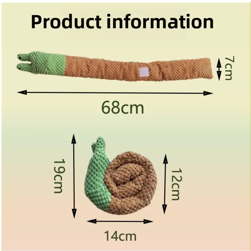 Dog Toys with Sound Pet Plush Toys Snails Puppy Toys Sniffing Hiding Food Fun Plush Material Enhance Your Pets Feelings Zpaxo