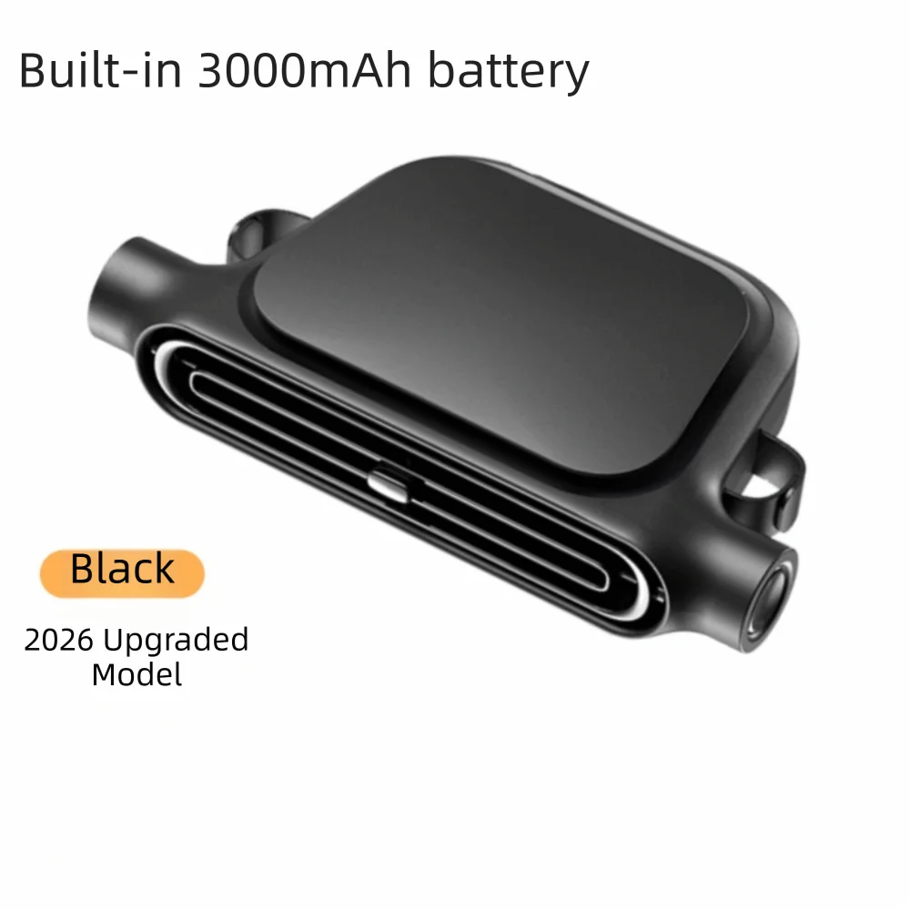 Portable Design USB Plug-in Fan Soft Airflow Lightweight Construction Zpaxo Black
