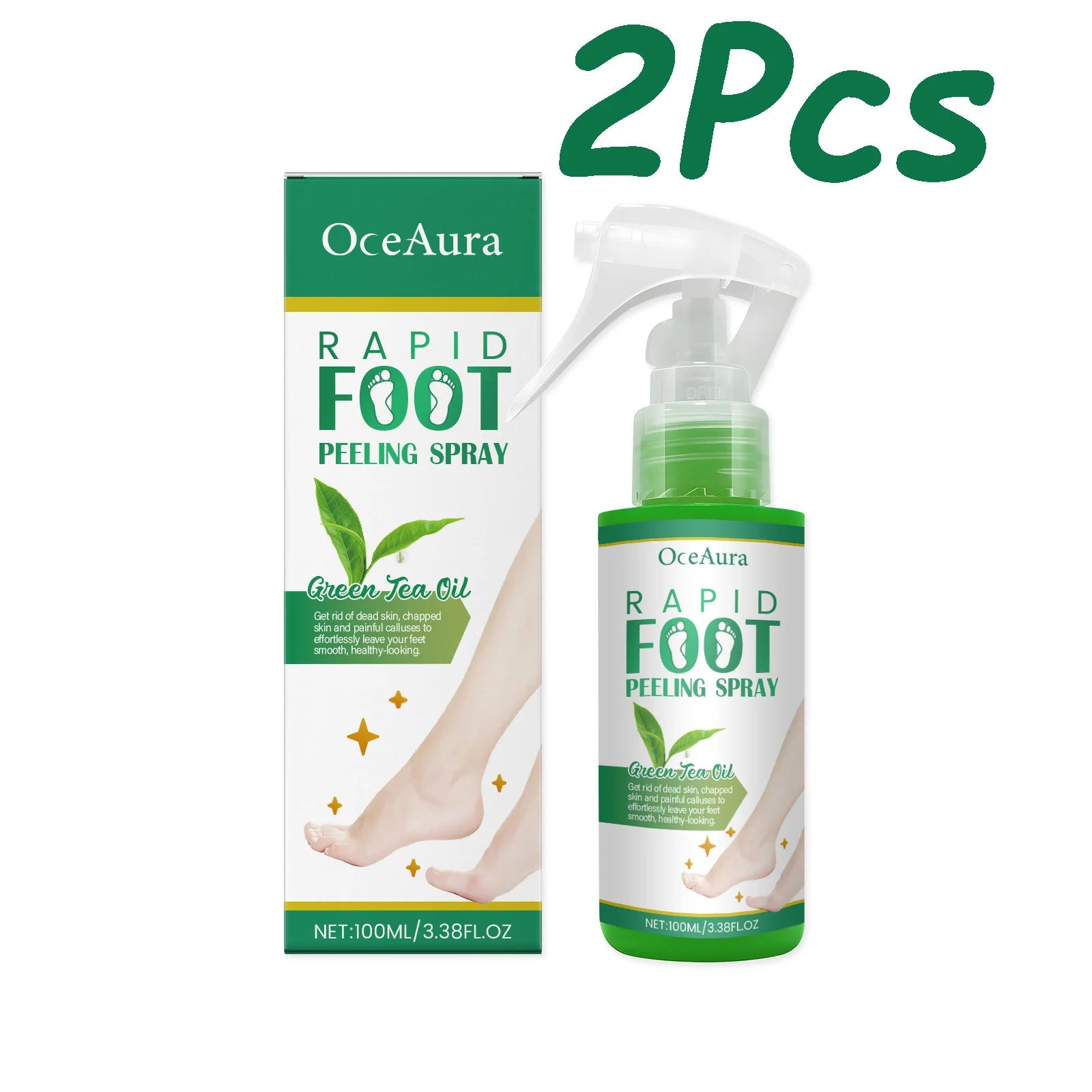 Foot Peeling Spray Gentle Moisturizing Improve Dryness & Heel Cracking Rermove Dead Skin Exfoliating Foot Moisture Spray Zpaxo 200ml Boxed