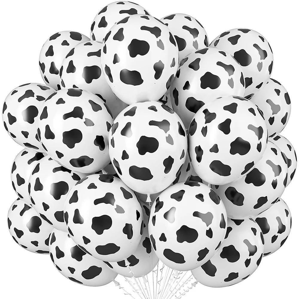 10 20 Milk Cows Print Latex Balloons Kids Birthday Party Decorations
