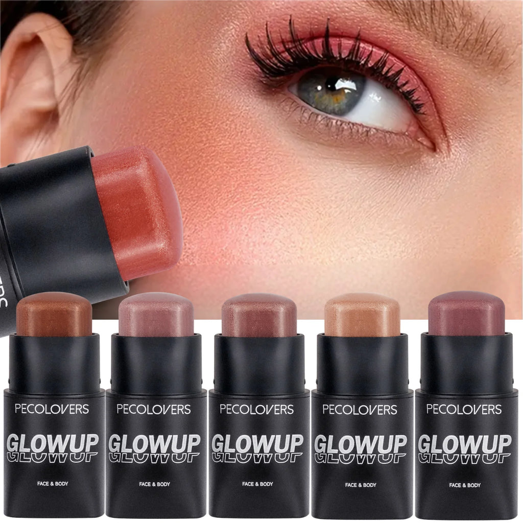 1PC Matte, Brightening, Natural Nude Makeup, High Pigment, Multi-functional Blush Stick, A Must-have Makeup Tool for Everyday Zpaxo