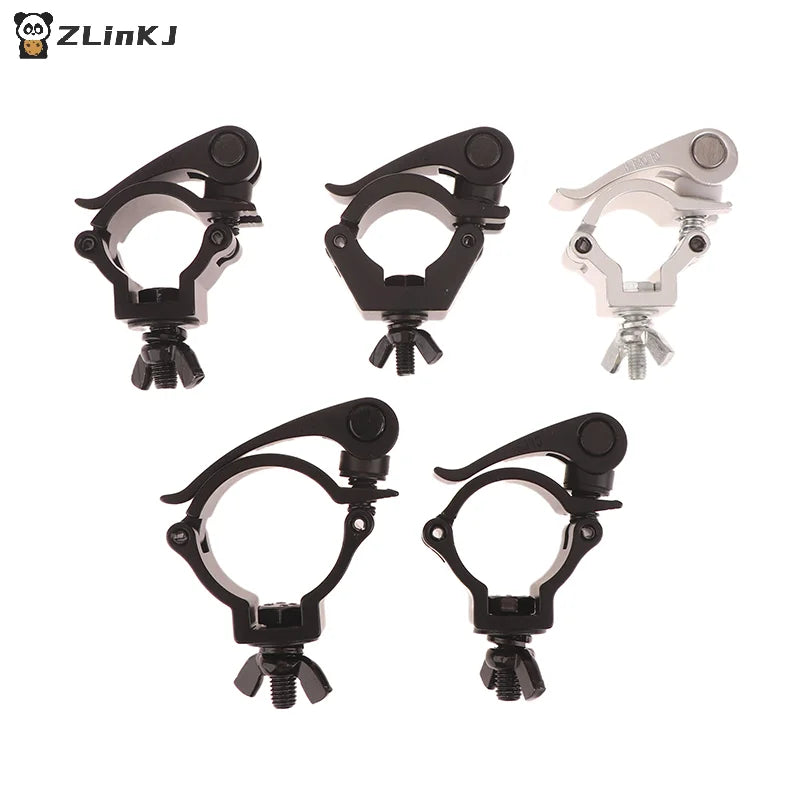 ▶1Pcs Metal Quick Release Single Ring Buckle Clamp Quick Release Clamp Aluminum Tube Pipe Quick Release Clamp Stage Accessories Zpaxo