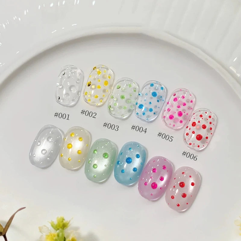 Spring Summer Droplet Seal Gel Nail Polish 3D Clear Versatile Water Zpaxo