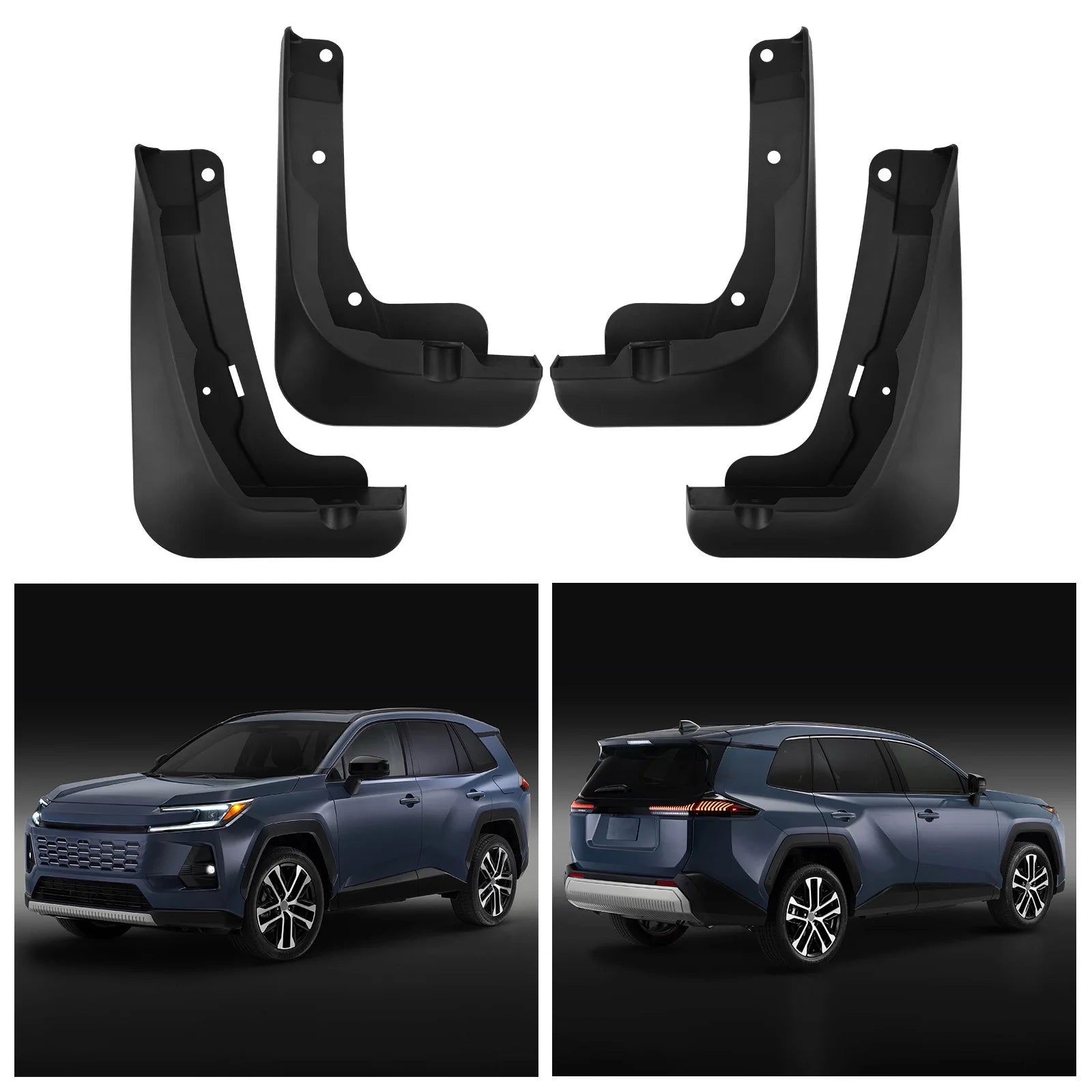 For 2026 TOYOTA RAV4 generation Mud Flaps Mudflap Front Rear Fender Anti-splash Mudguards Guard Splash Car Accessories 4 Pieces Zpaxo 4pc