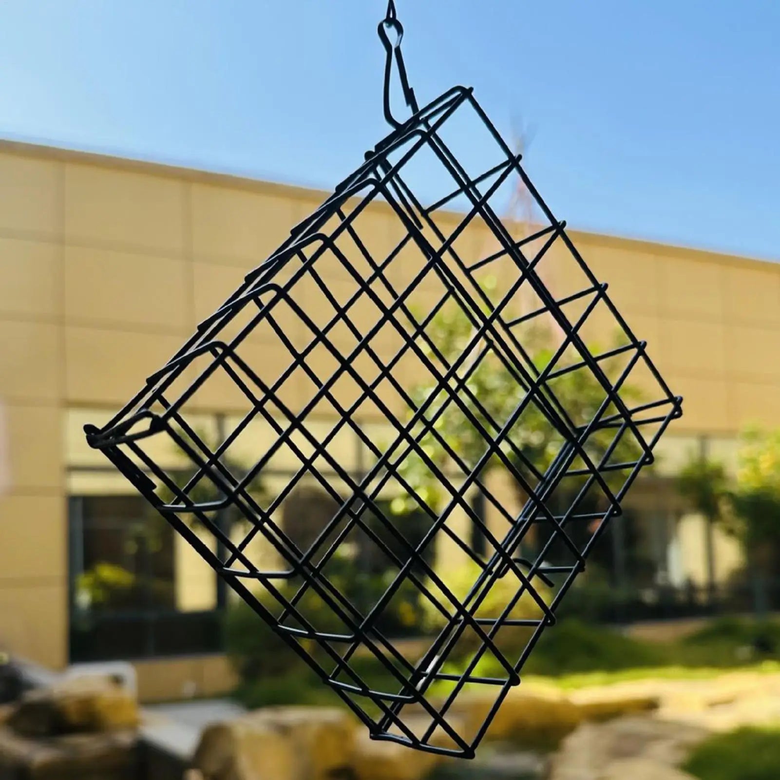 Suet Feeder Squirrel Proof Cage Birdwatching Station Reusable Wild
