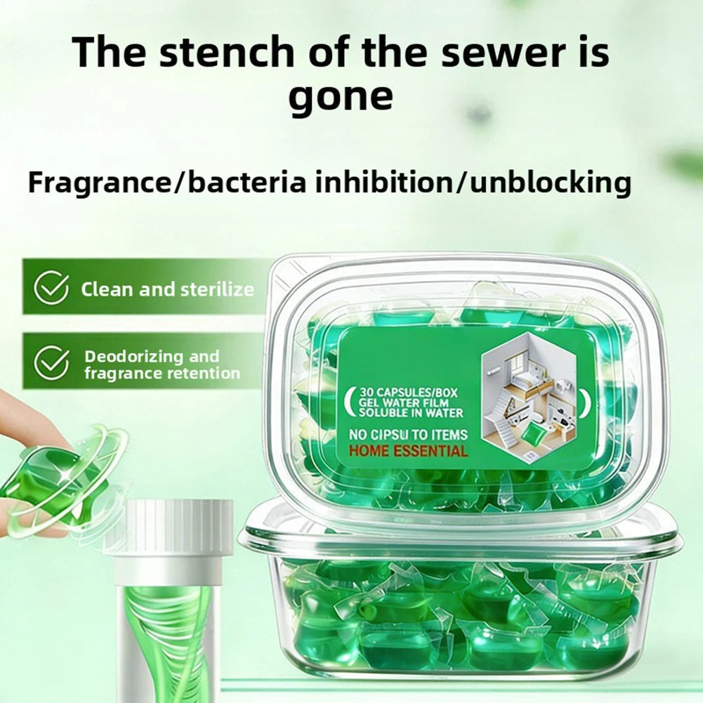 Odor Removal Sewer Cleaner Scented Gel Airs Freshener Sinks Drains