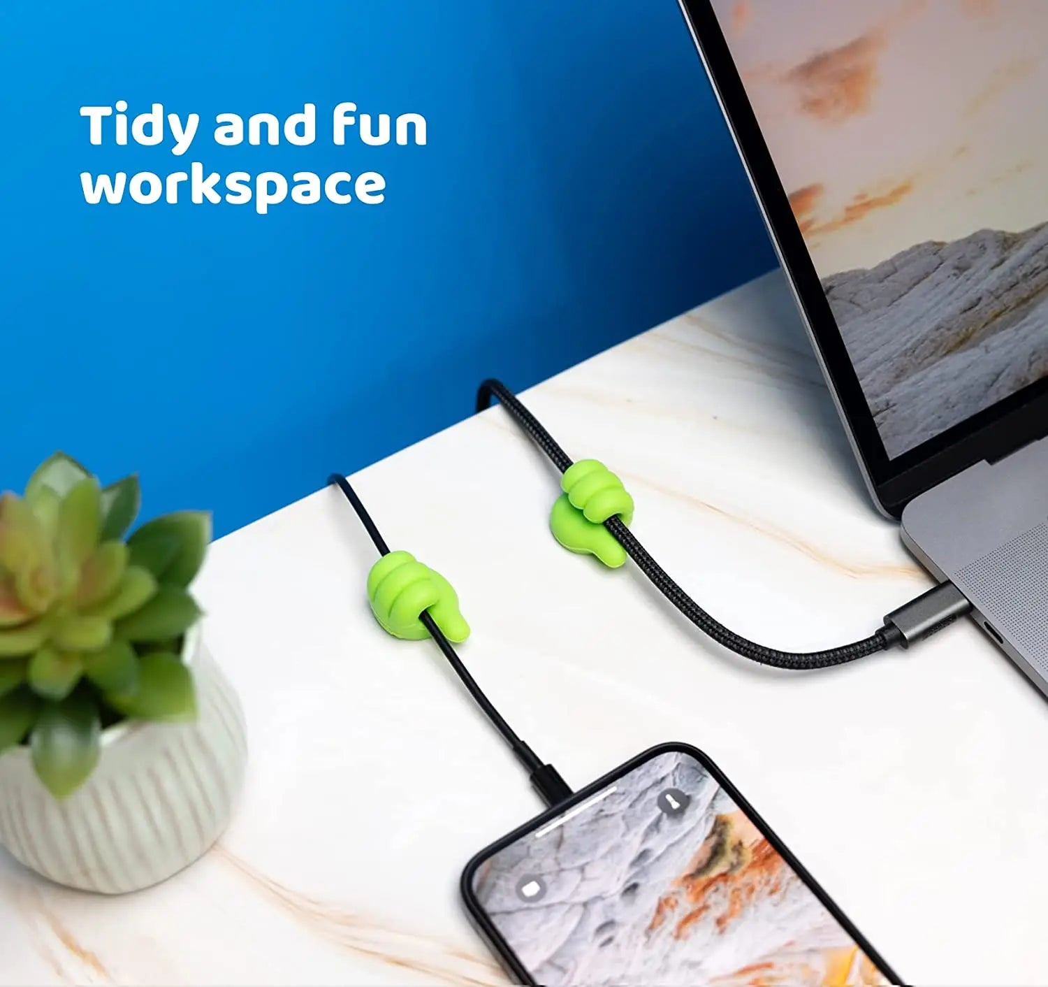 Thumb Self-adhesive Cable Clip Silicone USB Holder Organizer Wire Zpaxo