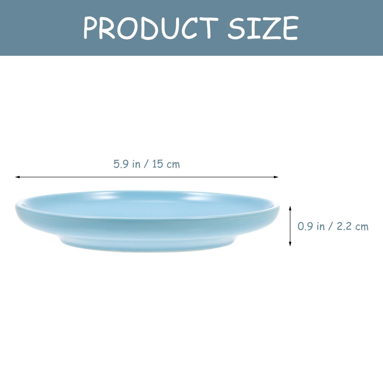 Ceramic Cat Bowl Protective Shallow Dish Anti-skid Household Pet