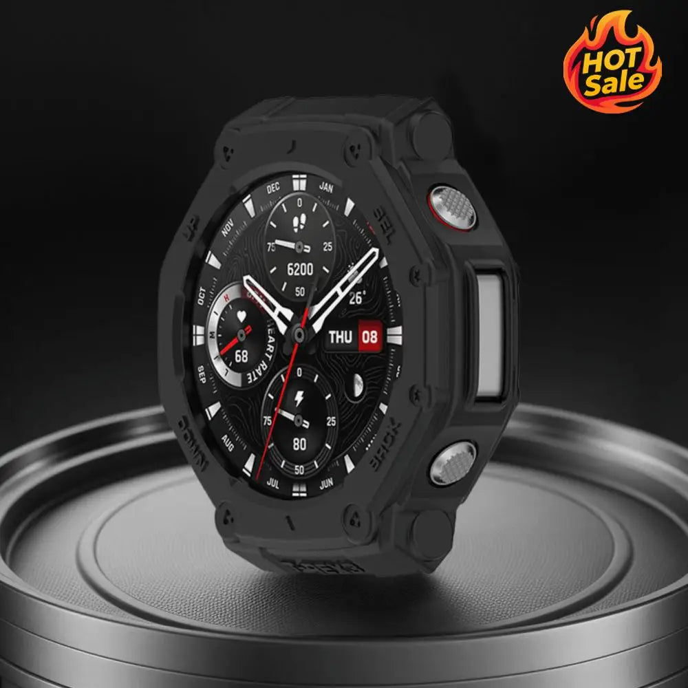 TPU Hollow Case Anti-Scratch TPU Half Cover Soft Case Cover Hollow Protector Shell for T-REX3 Smart Watch Accessories Zpaxo