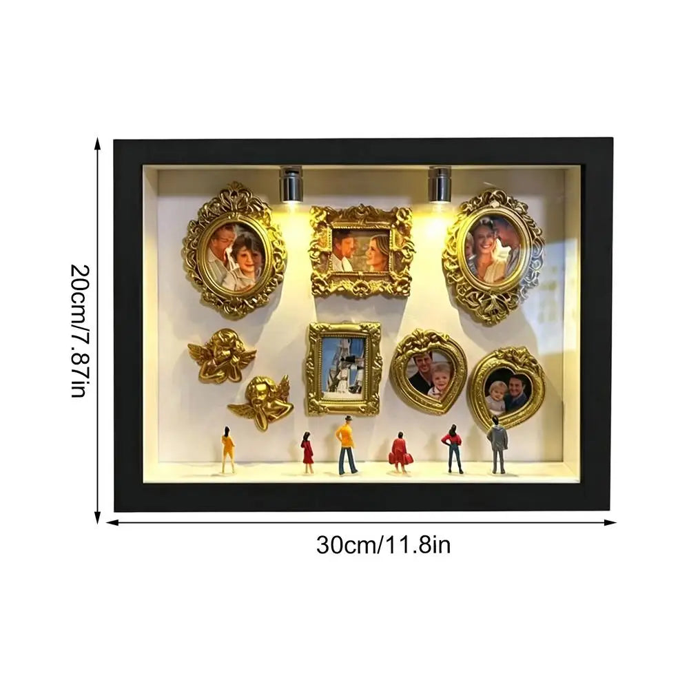Museum Silhouette Box Handmade Desktop Decoration Miniature Photo