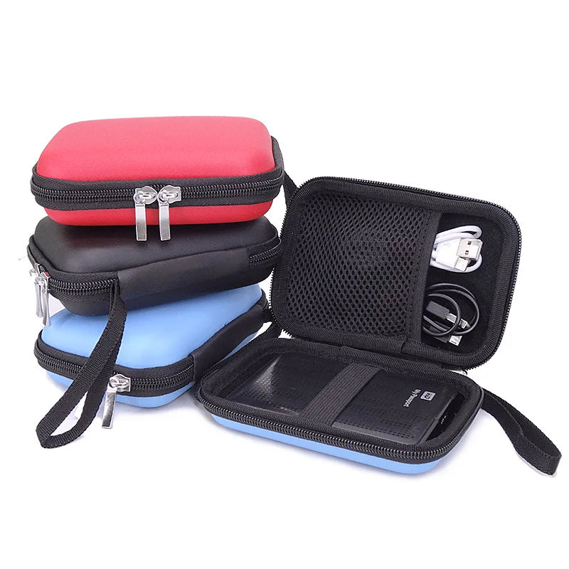 JHYZAURTEK External Hard Drive Disk Portable Zipper Case Bag Pouch Zpaxo