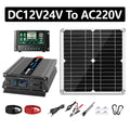 Portable 20000W Solar Power System Kit 300W Panel Inverter Controller DC12V/24V to AC110V/220V Off Grid Camping RV Home Backup Zpaxo 220V solar kit