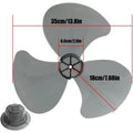 3 Leaf Plastic Fan Blade Universal Standing Pedestal Nut Cover