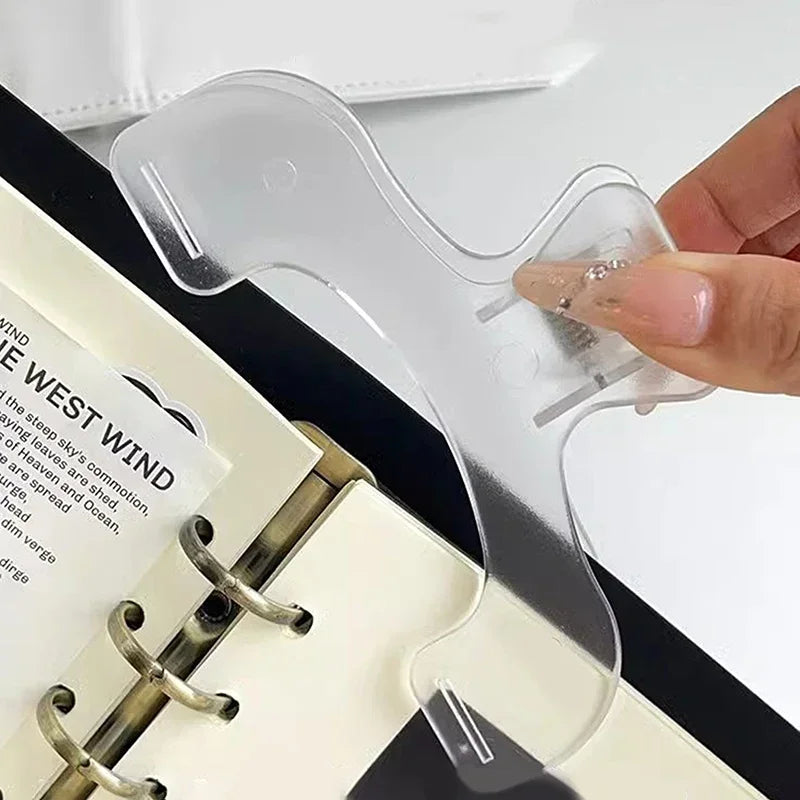 Plastic Large Book Clip Simple Reading Aid Fixed Book Holder Bookmarks Creative Design Practical Note Holder Zpaxo