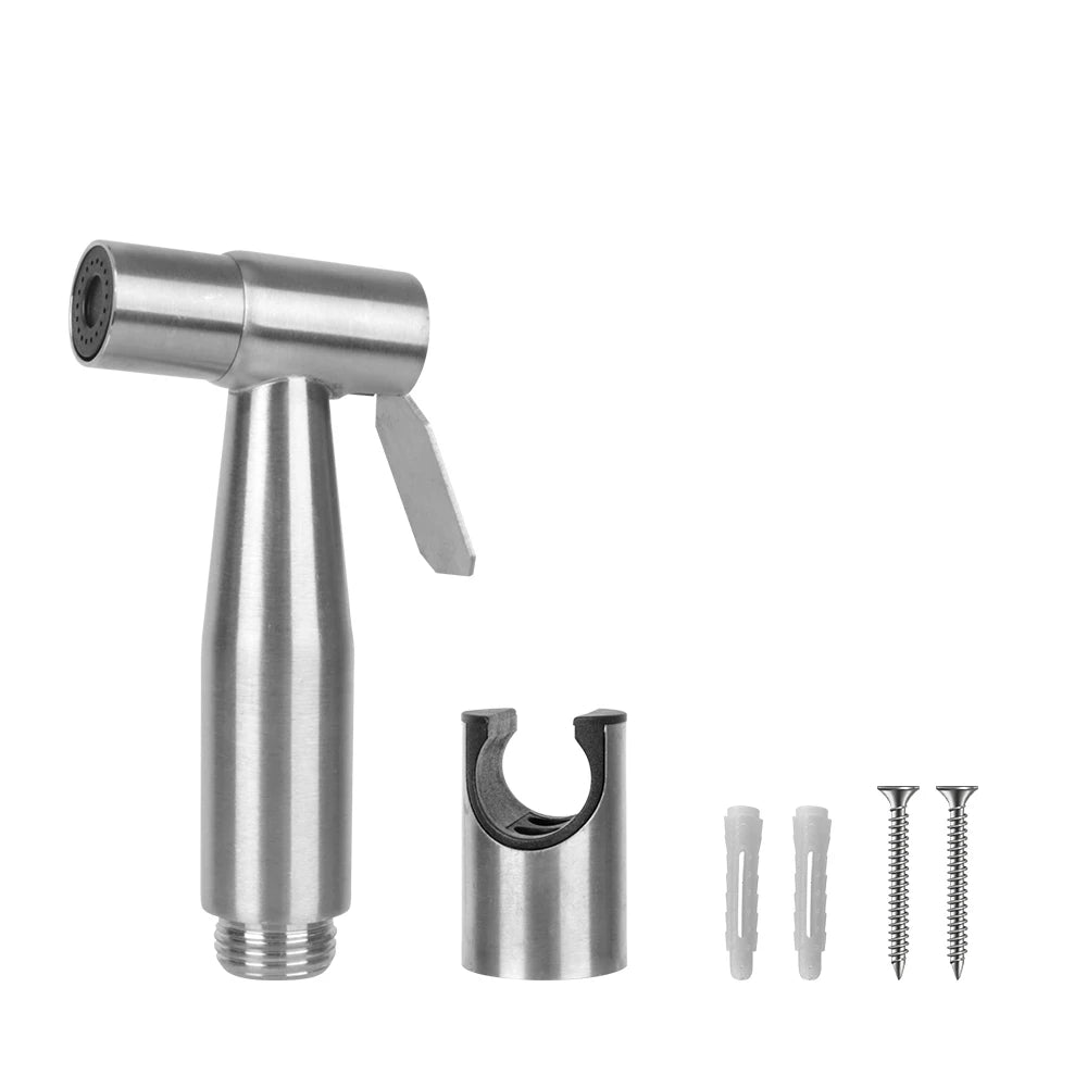 Hand Bidet Faucet Sprayer Toilet Stainless Steel Bathroom Self Zpaxo A