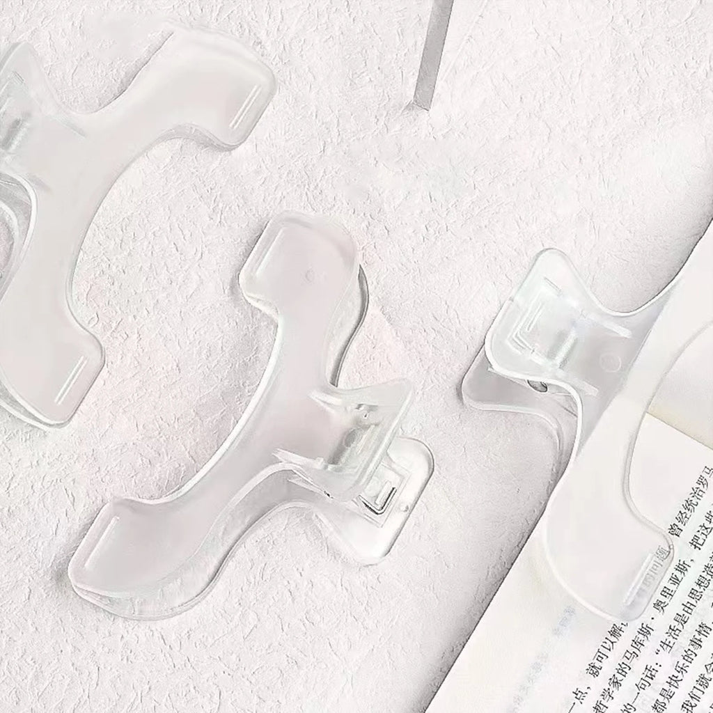 Extra Large Transparent Book Clip Plastic Page Holder for Reading Study Office Classroom Bookmark Stationery Zpaxo