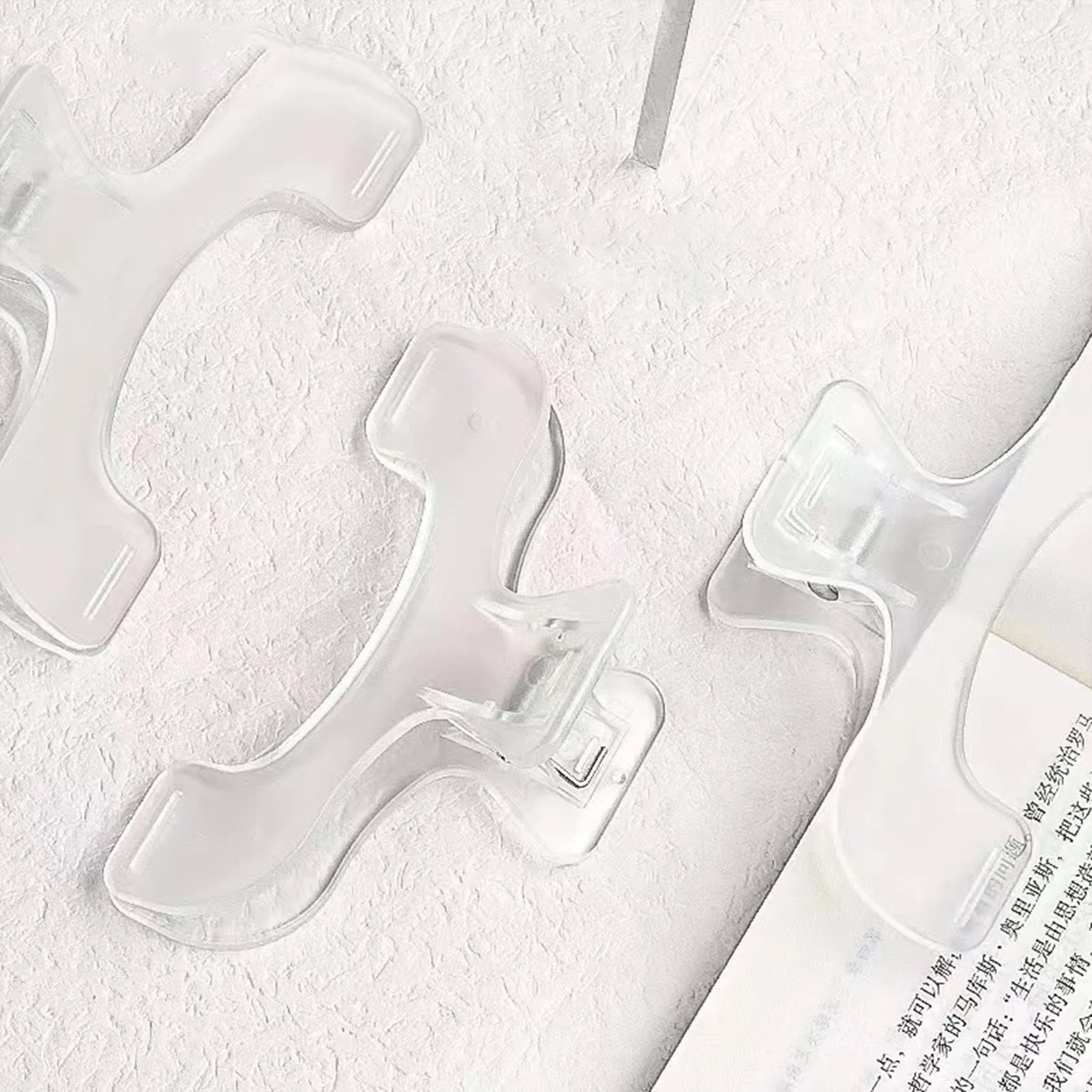 Extra Large Transparent Book Clip Plastic Page Holder for Reading Study Office Classroom Bookmark Stationery Zpaxo