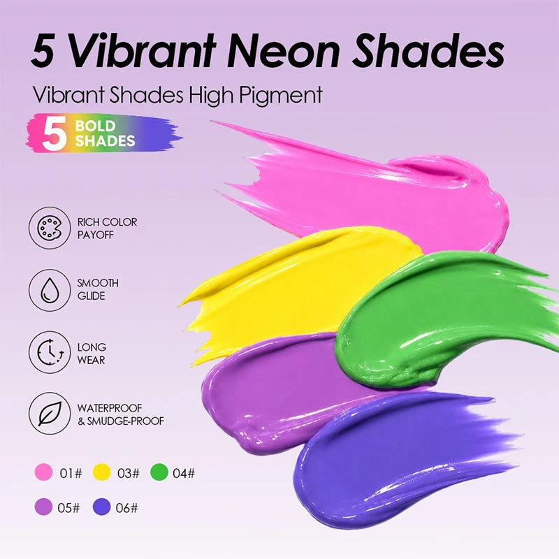 9 Eyeshadow Cream Professional Face Paint Body Pigment Matte Liquid Zpaxo