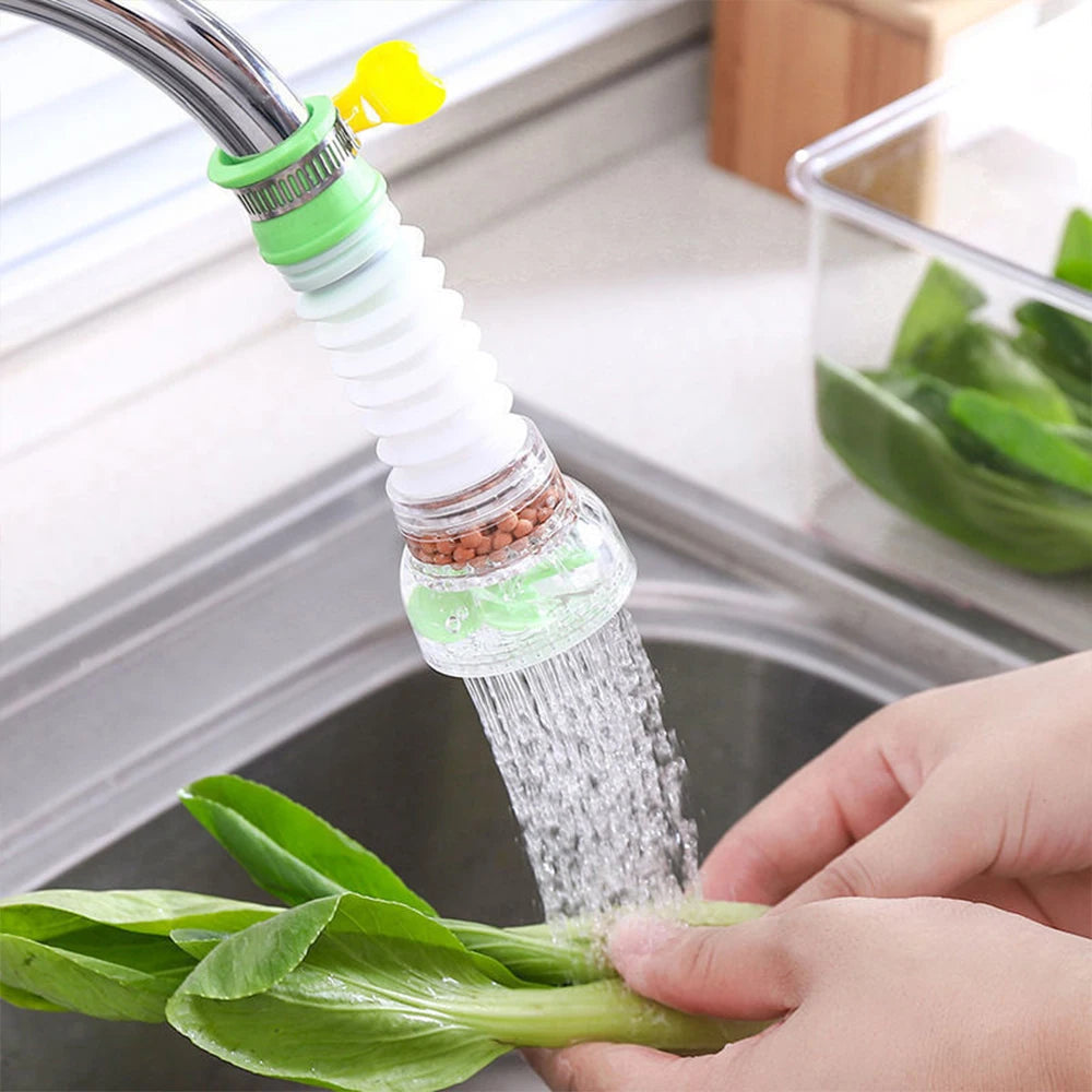 Faucet Filter Extender 360 Rotating Adjustable Faucet Spout Water Filter Water Saving Device for Home Kitchen Bathroom Zpaxo