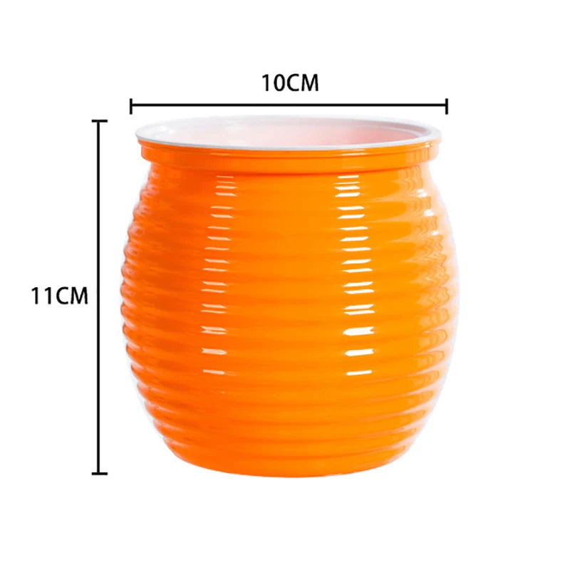 Automatic Water-absorbing Self-watering Plant Pots Vase Plastic Home Zpaxo Orange