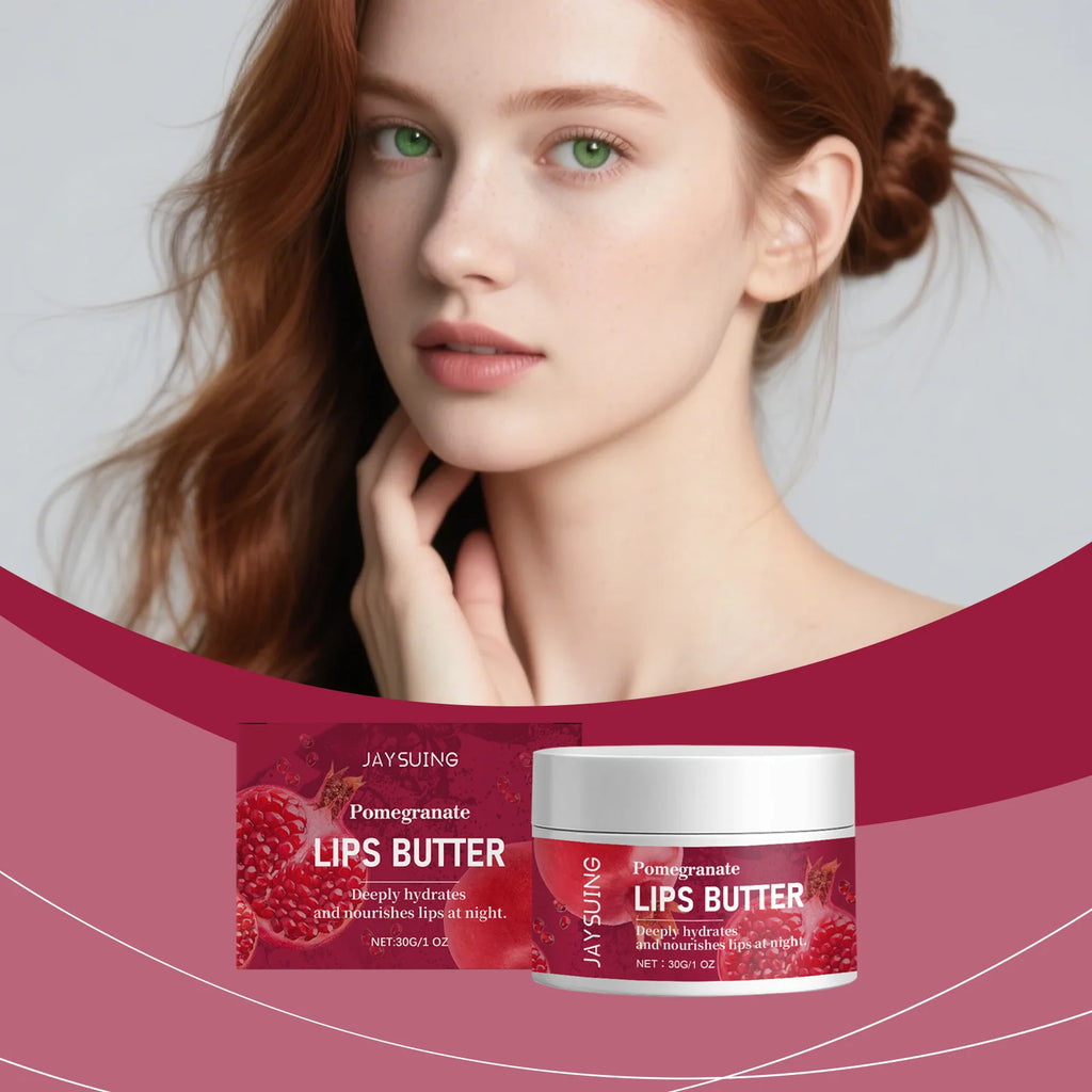 Lip Mask Overnight Moisturizing Lips Butter Balm with Hyaluronic Acid Smooth Lips Lines Anti-Cracking Exfoliating Dry Lips Care Zpaxo