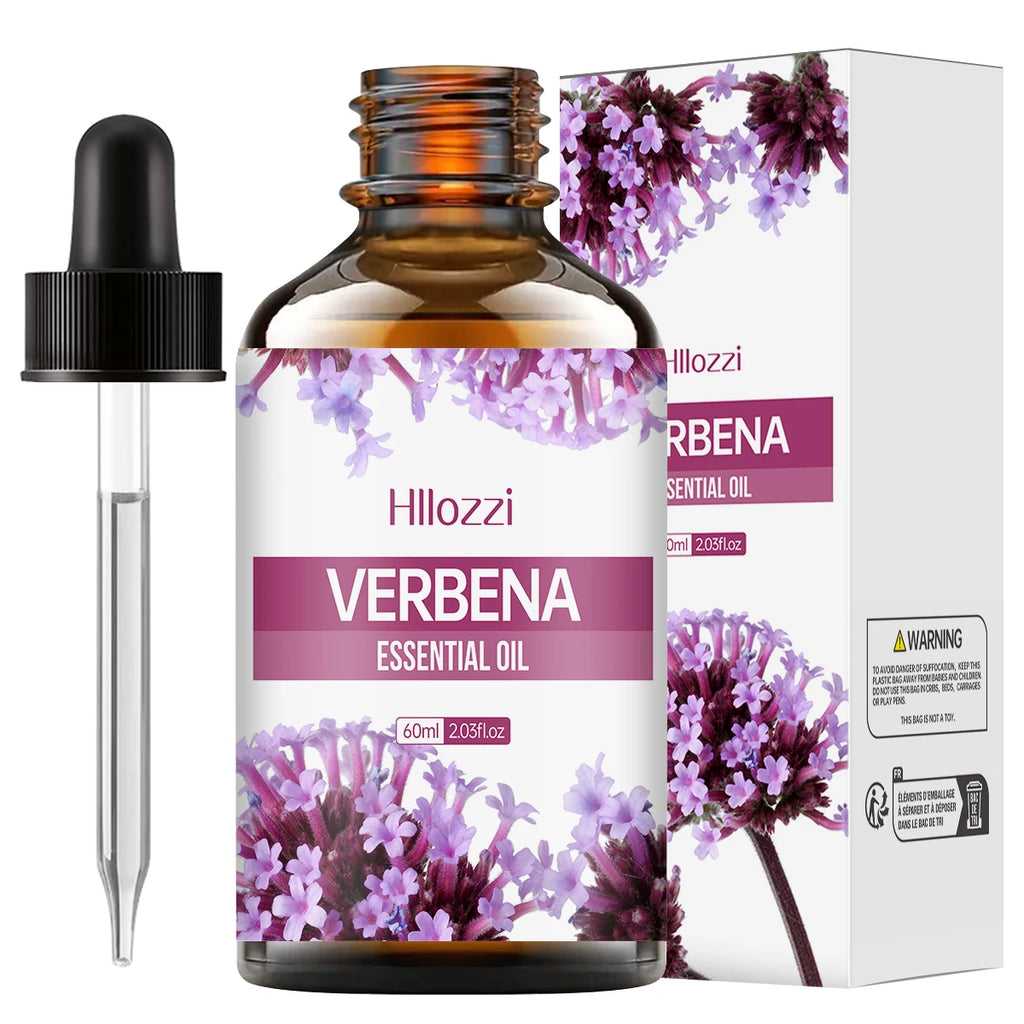 VERBENA ESSENTIAL OIL Perfume essential oils plant essential oils aromatherapy soap humidifier pure essential oils moisturizing Zpaxo 60ML VERBENA Other Flower