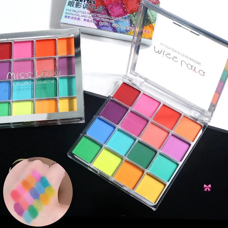 16-Grid Christmas Eye Shadow Palette Waterproof Long Lasting Matte