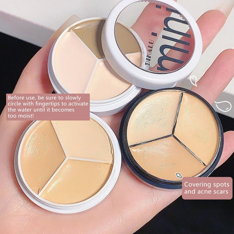 Professionally Concealer Palette Covers Dark Circles Oil Control Moisturizing Waterproof Concealer Foundation Cream Face Makeup Zpaxo