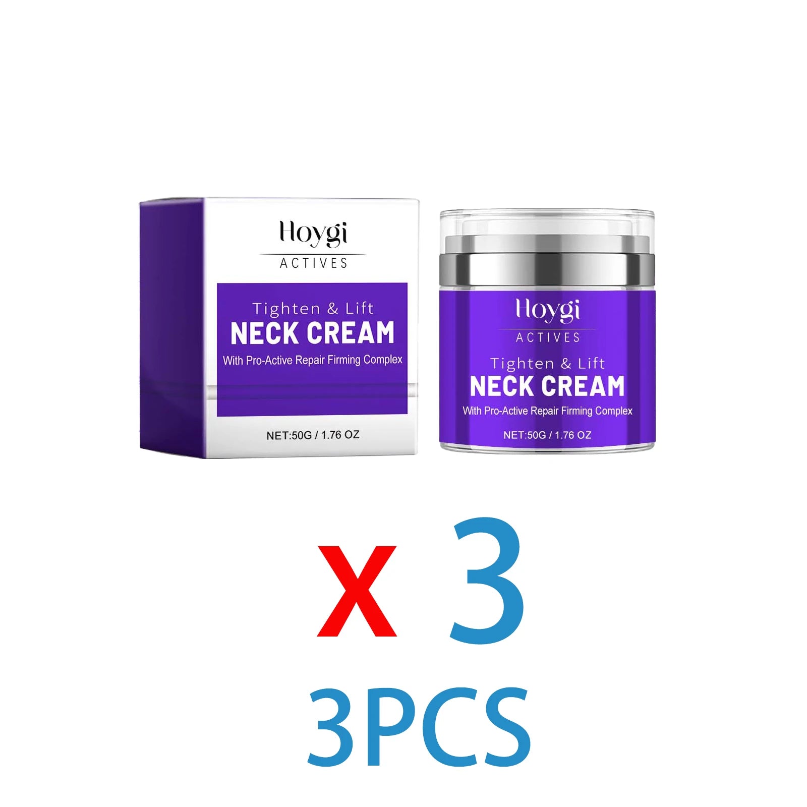Neck Firming Cream 50g Tightening Lifting Wrinkle Reduction for Crepey Skin Intensely Hydrating Nourishing Cream with Shea Butte Zpaxo 3PCS