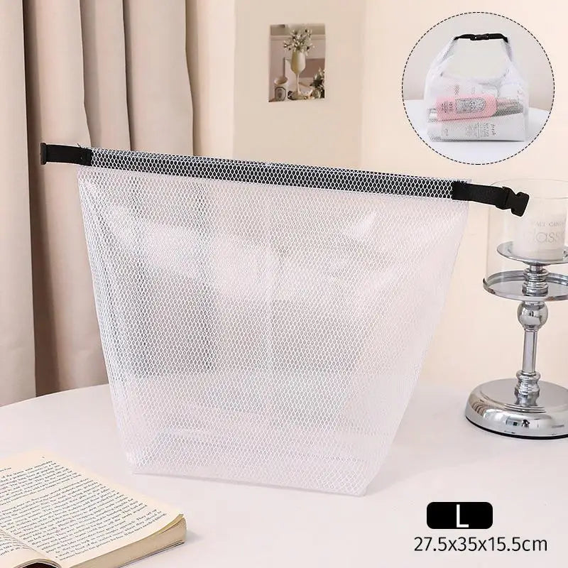 Large Capacity Fitness Clothing Swimming Handbag Portable Shopping Zpaxo White L