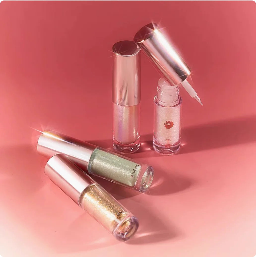 Qianyan Cheeryep Liquid Eyeshadow Chameleon Highlighter Pearlescent Zpaxo