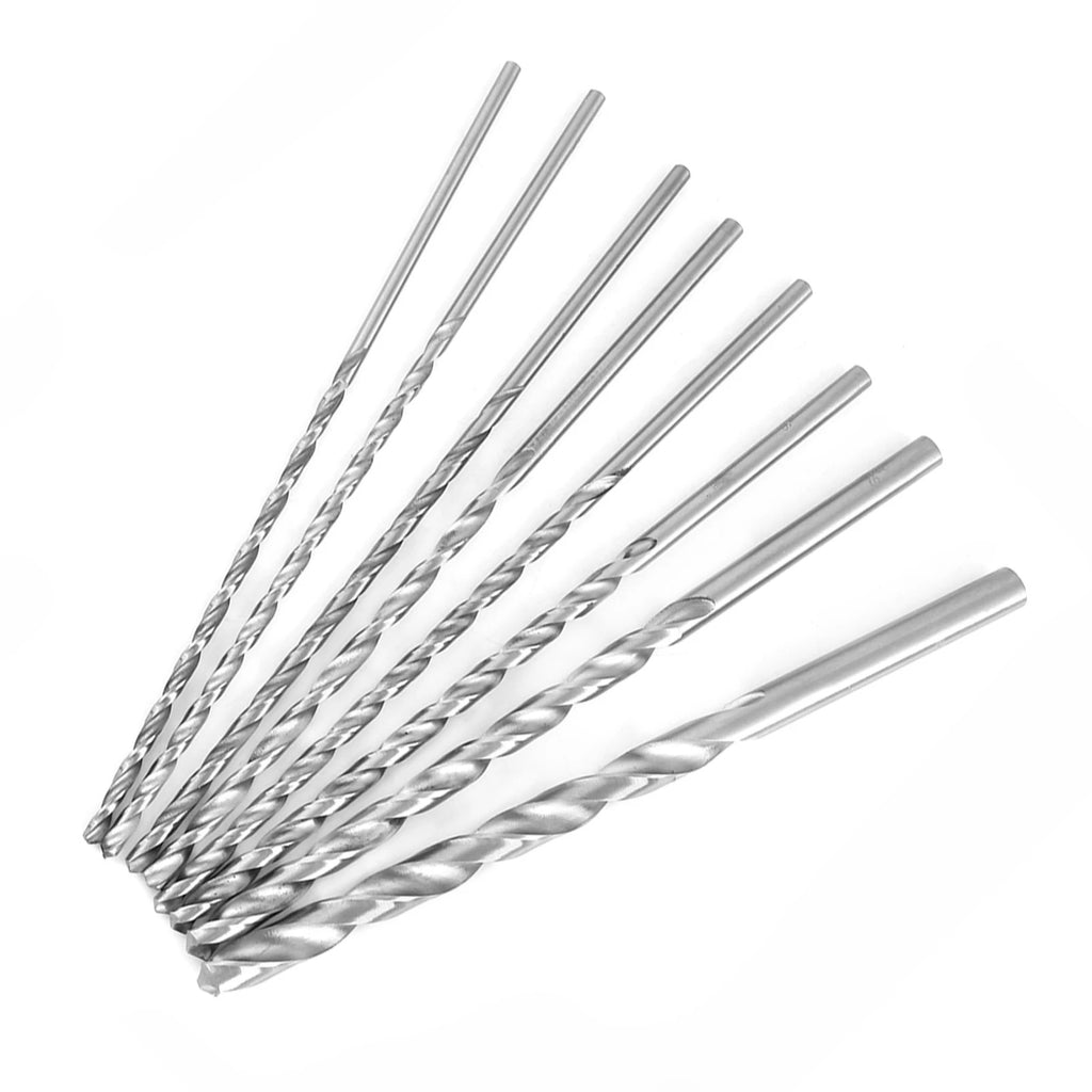 Extra Long Speed Steel Straight Shank Twist Drill Bit Tool 4- Wood