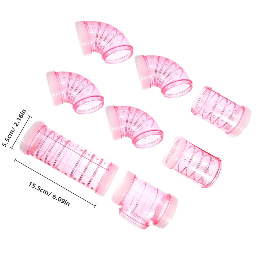 Hamster Cage Tunnel Plastic Modular Tunnels Rat Guinea Pig Play