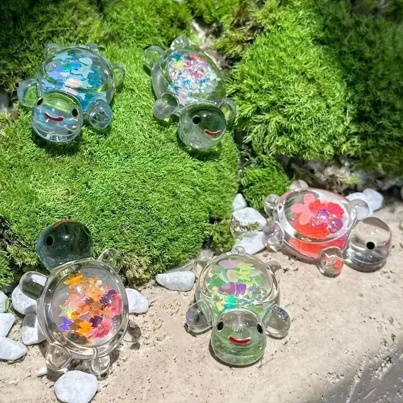 Mini Luminous Sea Turtle Statues Marine Animal Theme Party