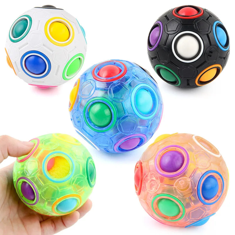 Magic Rainbow Puzzle Ball 3D Matching Brain Teaser Fun Stress