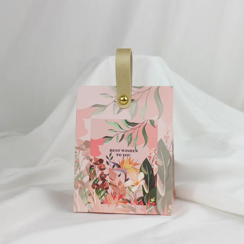 Floral Birds Forest Kraft Paper Candy Gift Box – Party Favors