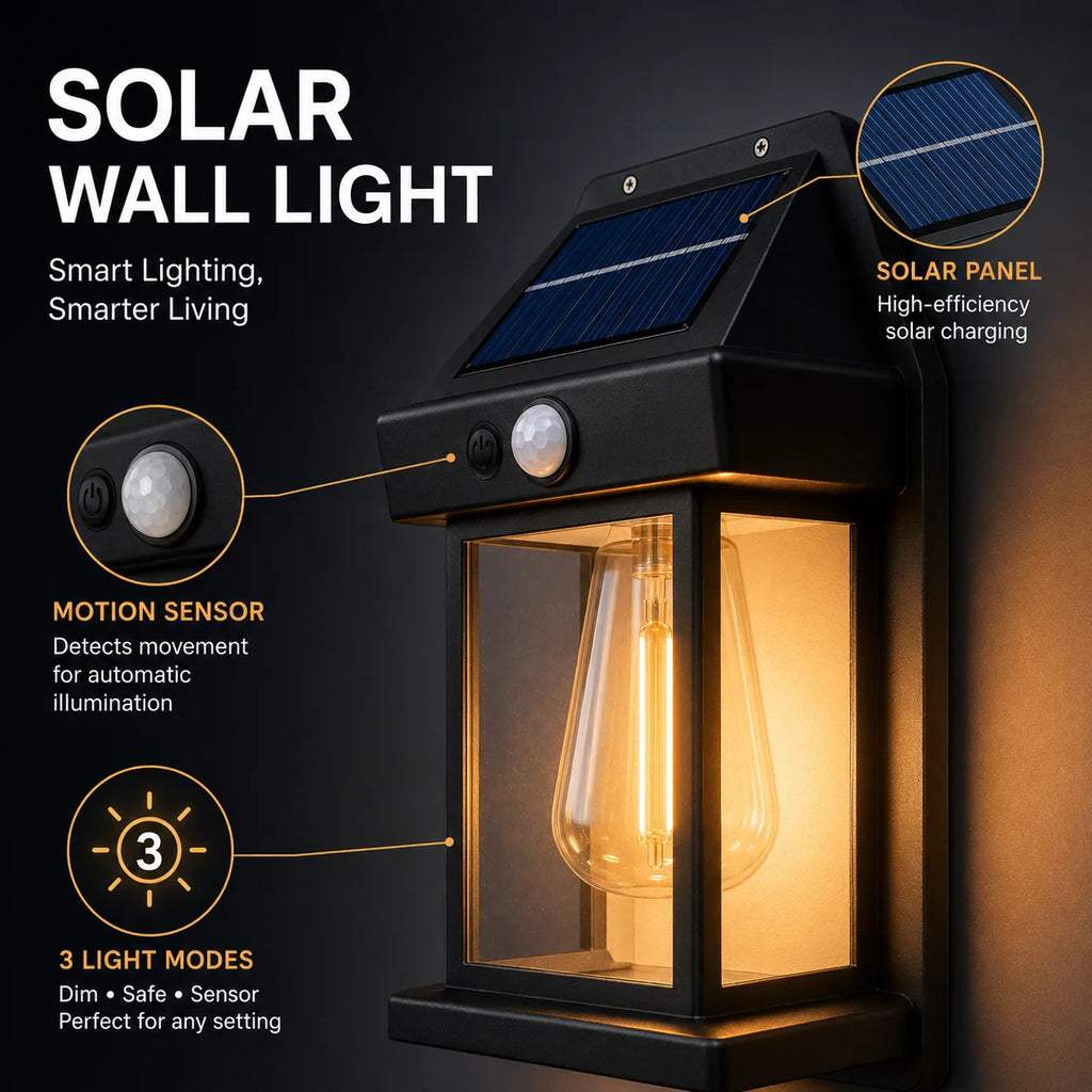 1/2/4/8Pack Solar Wall Lights Motion Sensor LED Lantern IP44 Waterproof Wall Mount Lamp Outdoor Courtyard Porch Deck Garden Yard Zpaxo