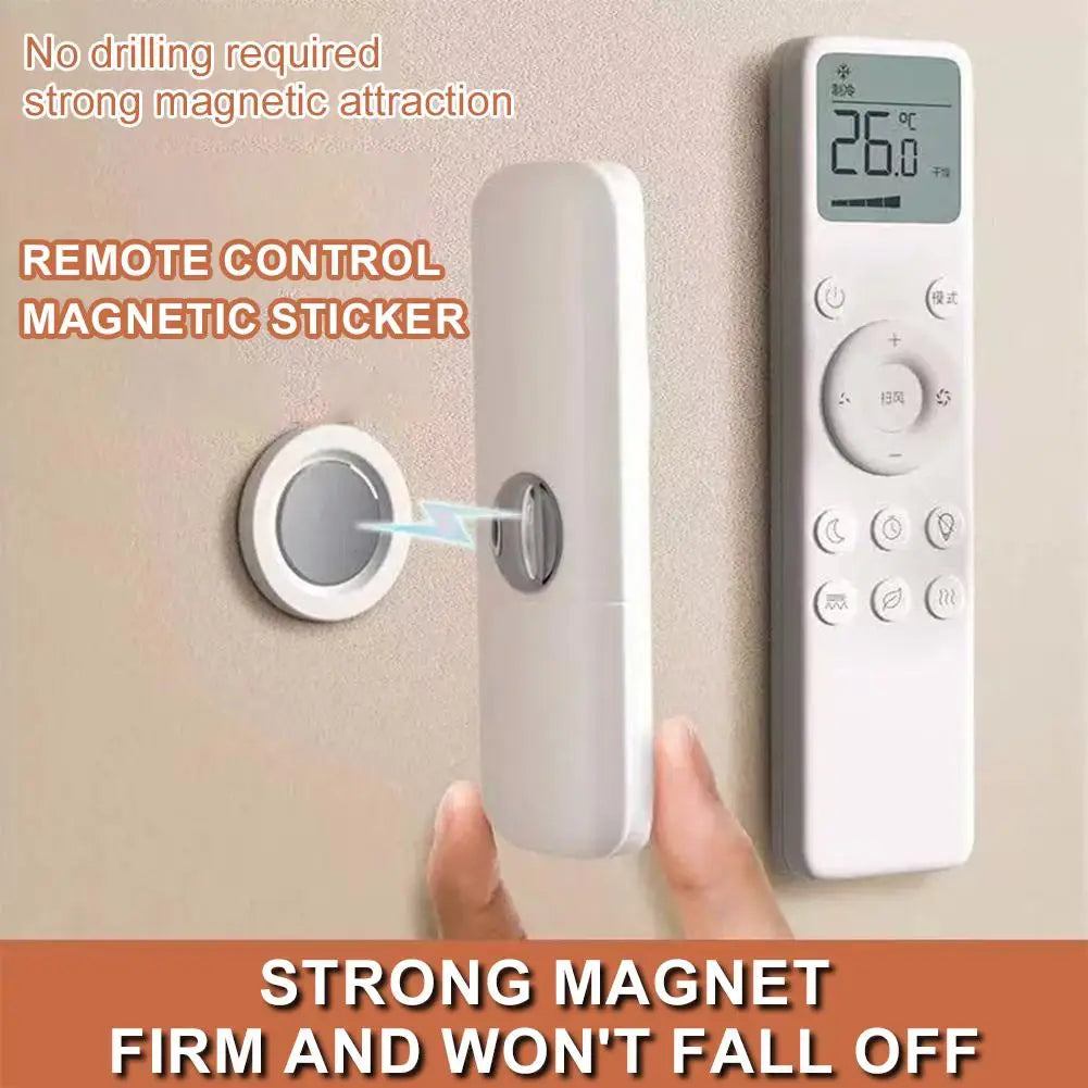 Magnetic Wall Mount Remote Control Holder – No-Drill (3/6 Pack) Wall Mount Organizer Zpaxo