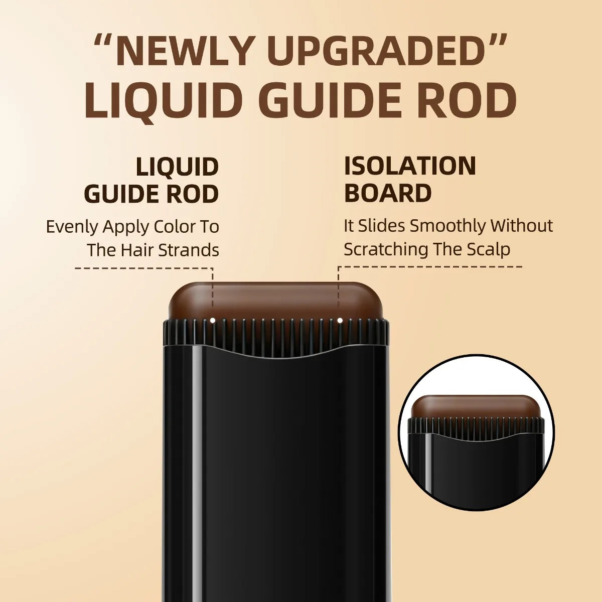 Instant Gray Hair Touch-Up Comb Pen - Gentle Physical Cover, Quick Color Matching, Portable Root Concealer Zpaxo