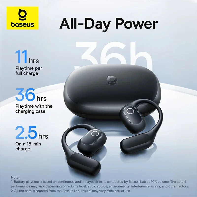 Baseus Eli 2i Fit Open-ear Earphones True Wireless Bluetooth 6 0 Ear