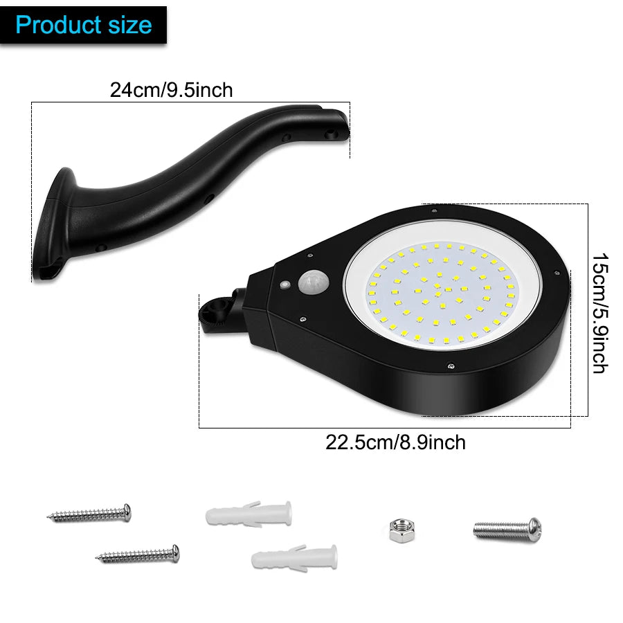 Solar Shower Light LED Outdoor Waterproof Lamp Motion Detector Wall Zpaxo
