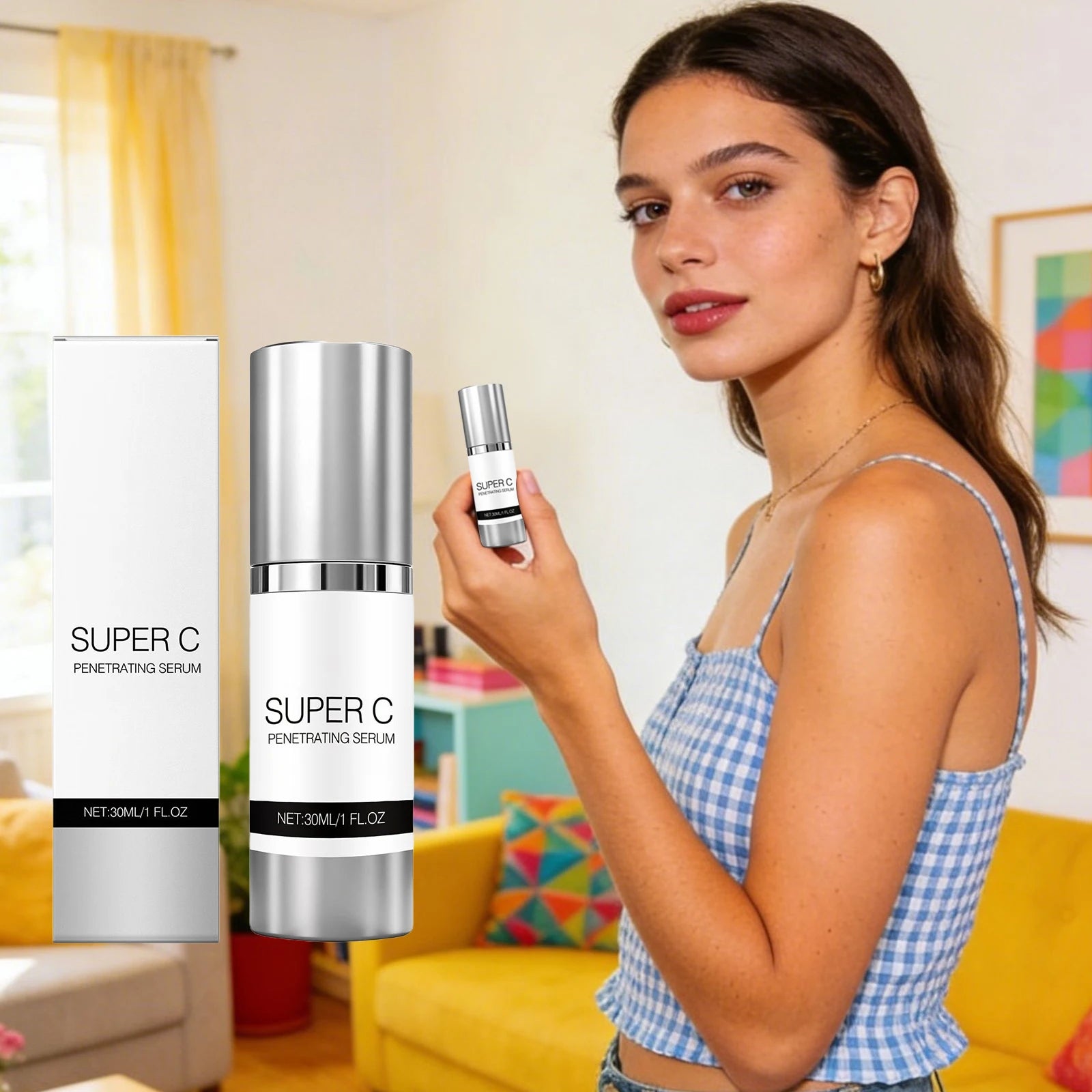Vitamin C Facial Serum – Brighten, Hydrate & Firm Skin | 30ml Vitamin C Face Serum Zpaxo